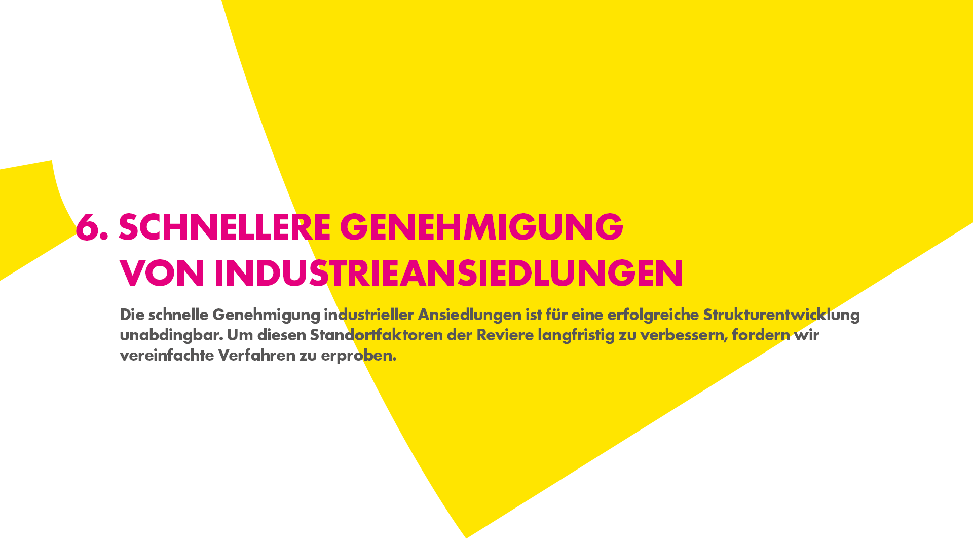 Schnellere Genehmigung von Industrieansiedlungen